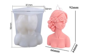 Molde silicona vela mujer ojos vendados (1)
